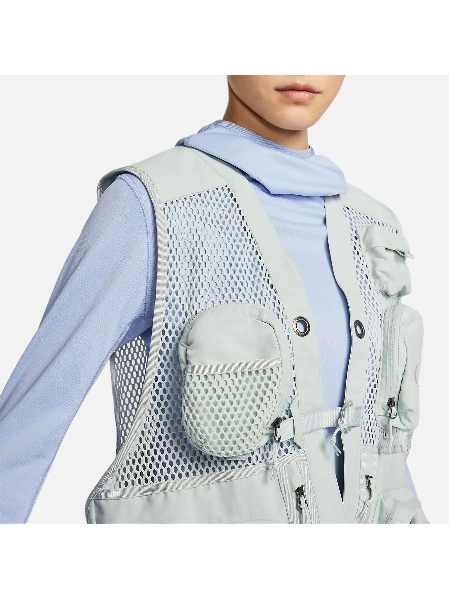 Жилет Nike Acg Buttles Vest 'Sliver' — изображение 4 из 6, серебряный