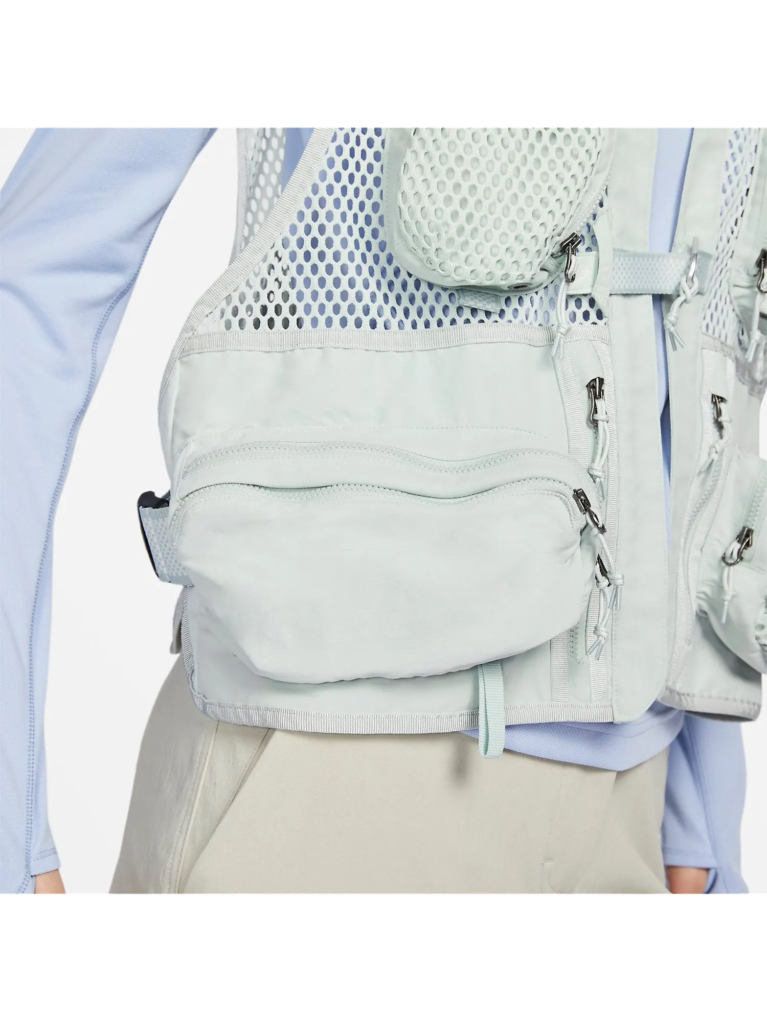 Жилет Nike Acg Buttles Vest 'Sliver' — изображение 5 из 6, серебряный