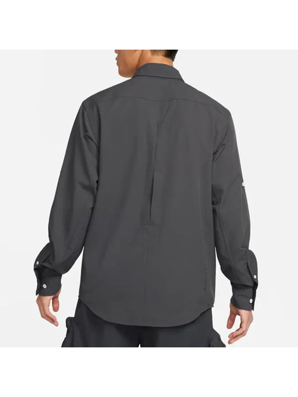 Куртка Men's Nike ACG Dri-fit Uvdevastation Trail Multiple Pockets Casual Solid Color Long Sleeves — изображение 4 из 4