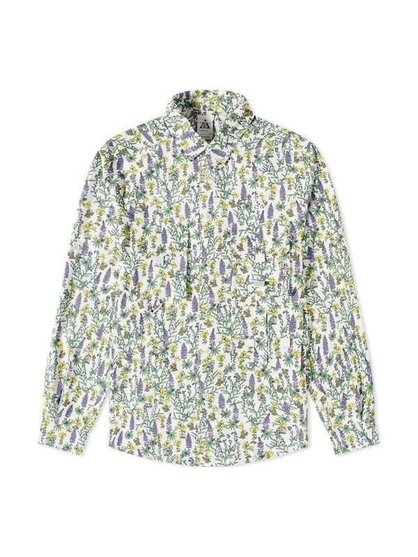 Рубашка dri fit acg uv allover print top Nike — изображение 1 из 4, светлый/светлый/белый