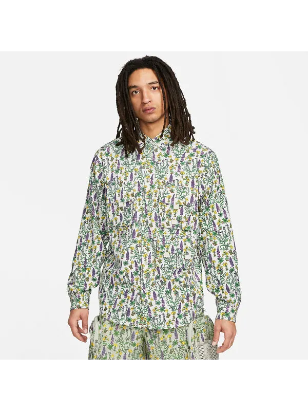 Рубашка dri fit acg uv allover print top Nike — изображение 2 из 4, светлый/светлый/белый