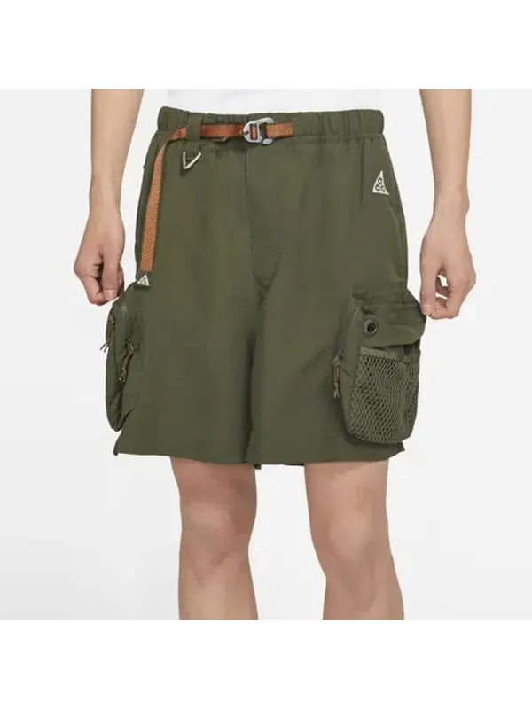 Шорты men's acg snowgrass solid color cargo shorts green gift to boyfriend Nike — изображение 4 из 4, мульти