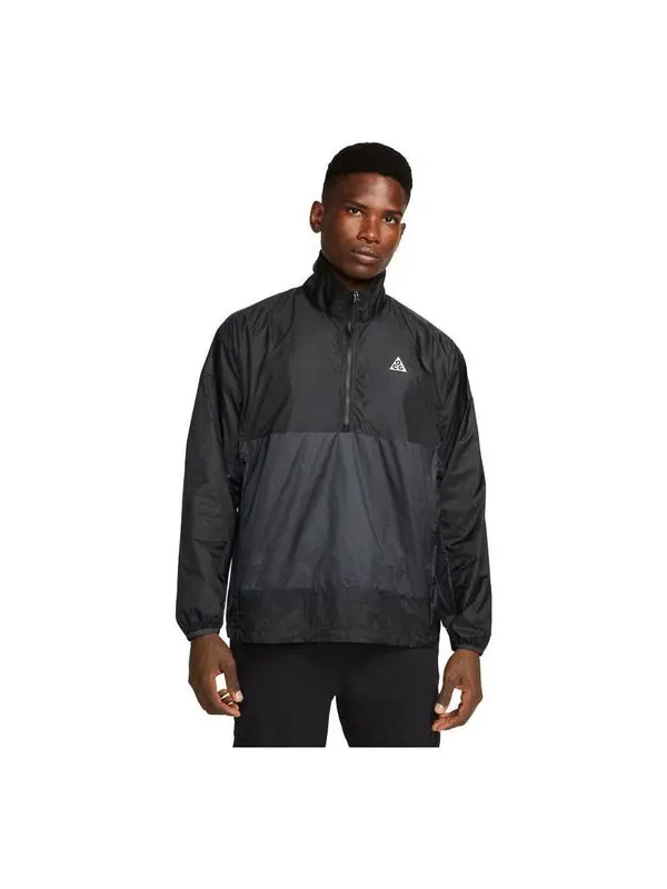 Куртка Nike ACG Cinder Cone Half Zip Jacket 'Black Grey' — изображение 1 из 4, черный/серый