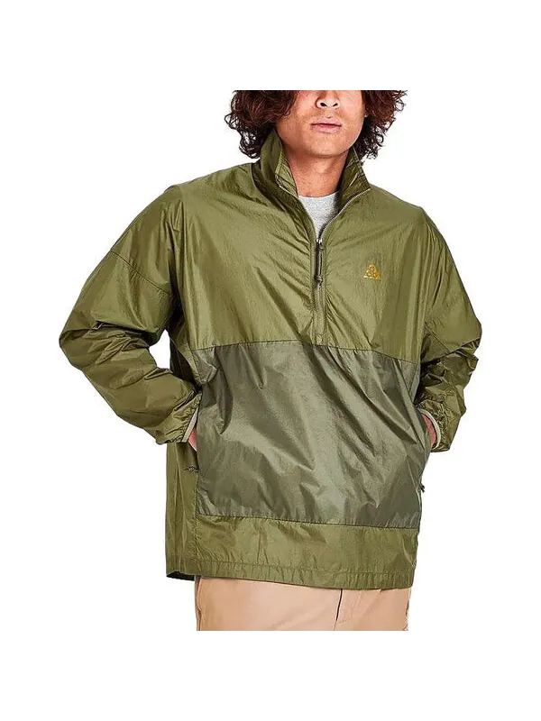 Куртка Nike Acg Half-Zip Windbreaker Jacket 'Olive' — изображение 3 из 4, оливковый зеленый/мульти