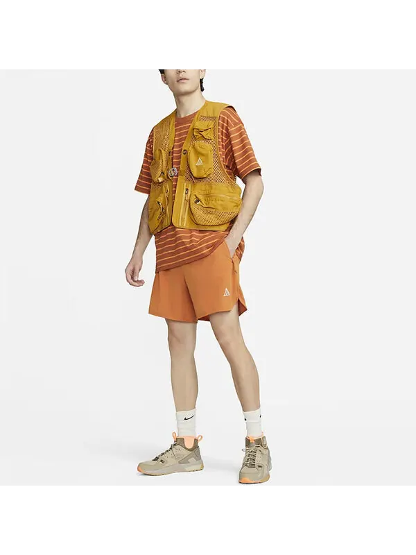 Футболка acg dri fit новые песочные шорты Nike — изображение 2 из 2, оранжевый