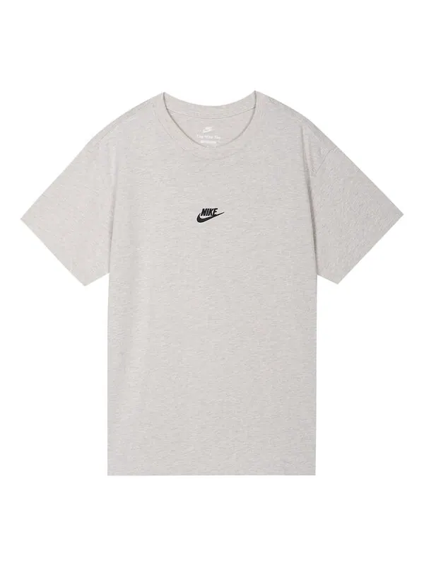 Футболка Men's Nike Solid Color Embroidered Small Label Round Neck Casual Loose Short Sleeve Light — изображение 1 из 4