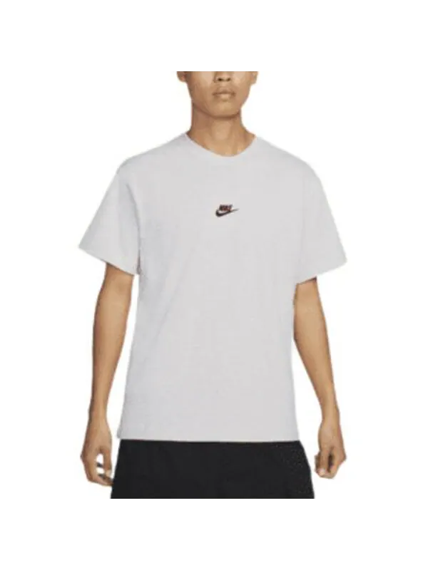 Футболка Men's Nike Solid Color Embroidered Small Label Round Neck Casual Loose Short Sleeve Light — изображение 4 из 4
