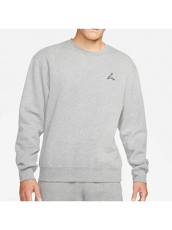 Толстовка Men's Jordan Fleece Lined Athleisure Casual Sports Long Sleeves Solid Color Embroidered — изображение 3 из 4