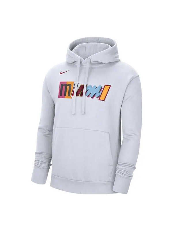 Толстовка с капюшоном Miami Heat City Edition с капюшоном Nike — изображение 1 из 1, серый
