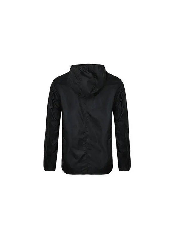 Куртка adidas Own The Run Jkt Running Athleisure Casual Sports hooded Zipper Jacket Black — изображение 2 из 4, черный