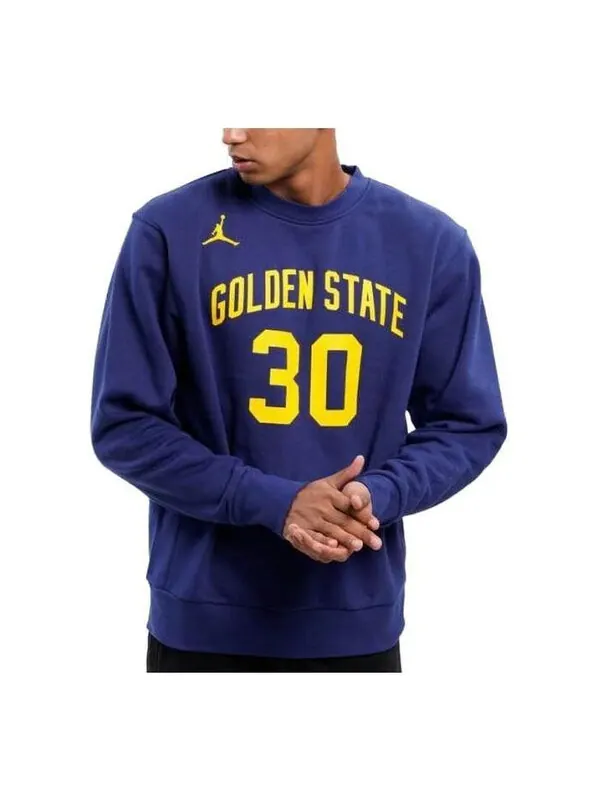 Футболка x nba golden state warriors флис свободные Air Jordan — изображение 1 из 2, синий/желтый
