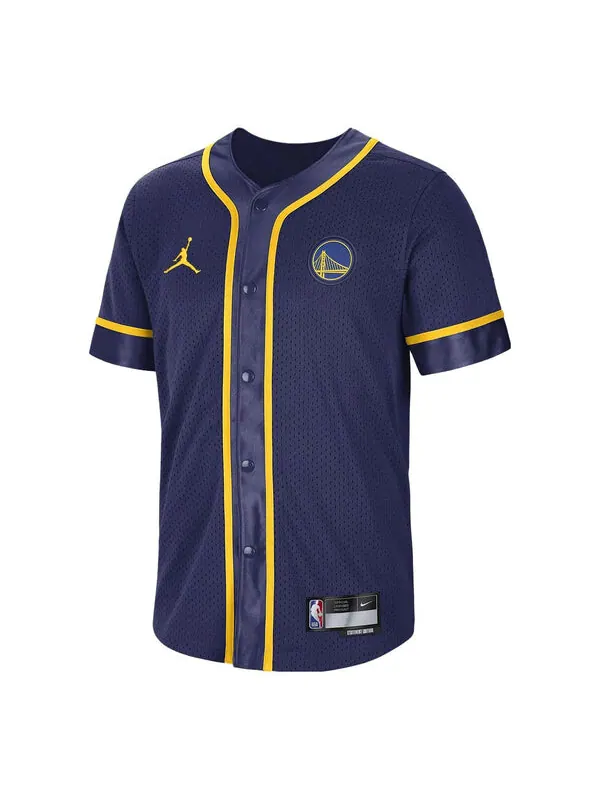 Рубашка золотые воины штата dri fit рубашка с коротким рукавом Nike — изображение 1 из 1, синий/желтый