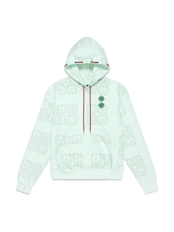 Толстовка Men's Air Jordan x CLOT Crossover China Logo Full Print Pullover Asia Edition Autumn Green — изображение 1 из 4