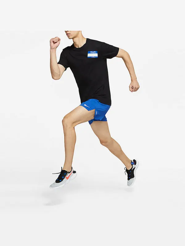 Футболка Nike Dri-FIT Back Cartoon Alphabet Pattern Printing Round Neck Breathable Running Short — изображение 3 из 4, мульти