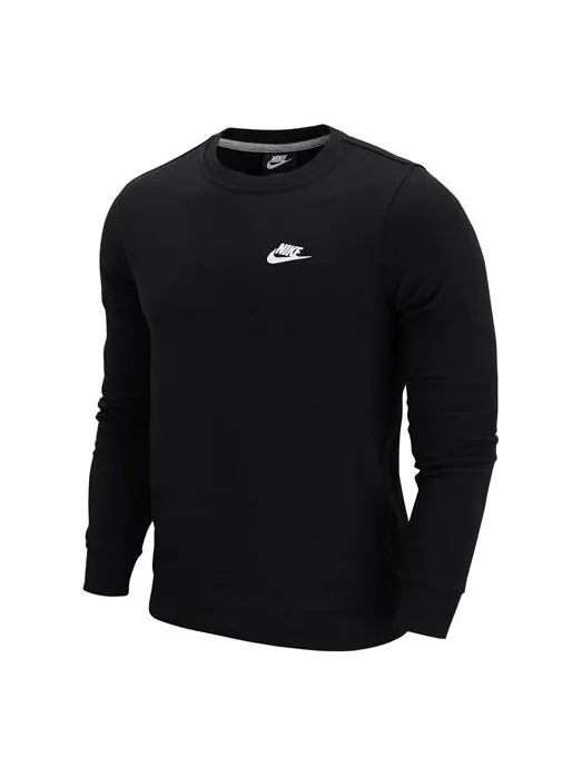 Толстовка Men's Nike Sportswear Logo Printing Sports Round Neck Pullover Black — изображение 1 из 3, мульти
