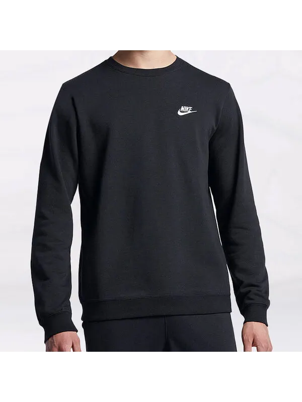 Толстовка Men's Nike Sportswear Logo Printing Sports Round Neck Pullover Black — изображение 3 из 3, мульти