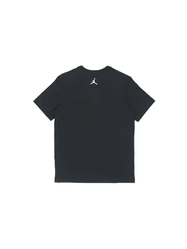 Футболка Air Jordan Running Training Casual Round Neck Cartoon Printing Short Sleeve Black — изображение 2 из 4, черный