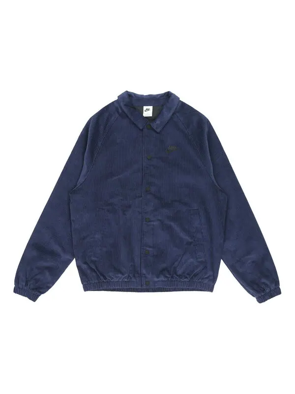 Куртка Men's Nike Stack Logo Casual Corduroy Jacket Deep Navy Blue — изображение 1 из 4, темный