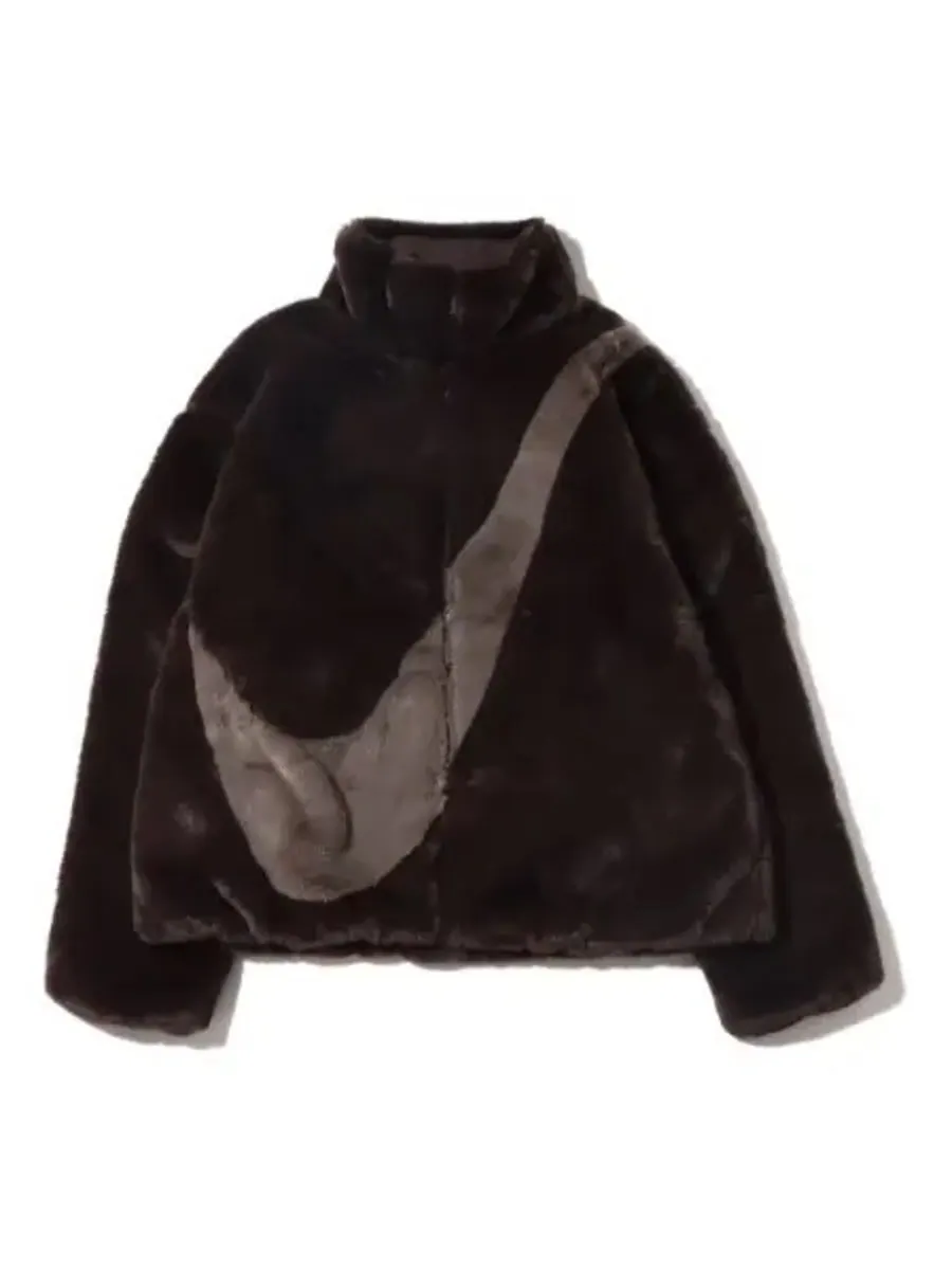 Куртка Nike Faux Fur — изображение 1 из 4, коричневый