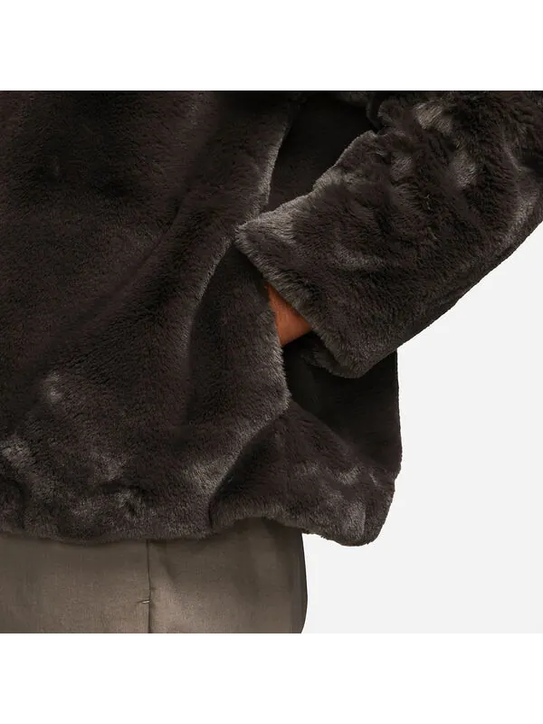 Куртка Nike Faux Fur — изображение 4 из 4, коричневый