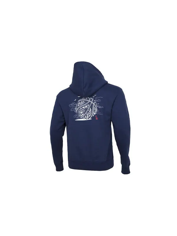 Толстовка Men's Air Jordan CNY New Year's Edition Embroidered Logo Sports Pullover Navy Blue — изображение 2 из 4