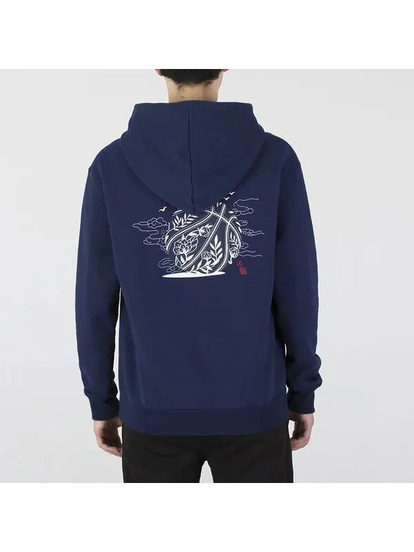 Толстовка Men's Air Jordan CNY New Year's Edition Embroidered Logo Sports Pullover Navy Blue — изображение 4 из 4