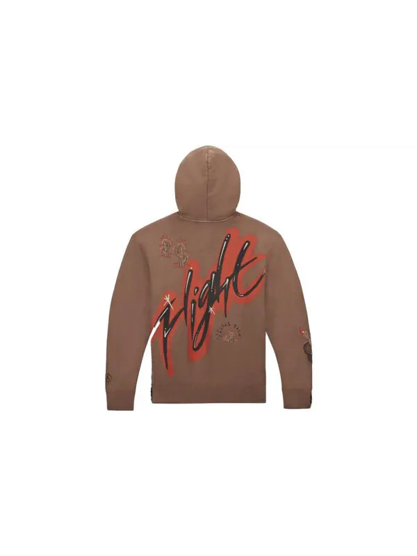 Толстовка Air Jordan Hoodie x Travis Scott — изображение 2 из 2, коричневый