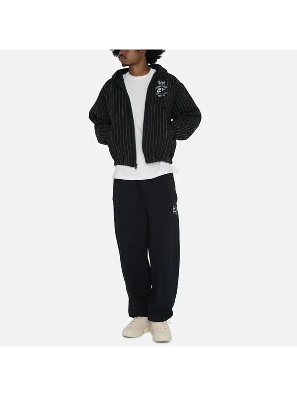 Спортивные штаны Nike Washed Sweatpants x Stussy 'Black ' — изображение 3 из 4, черный