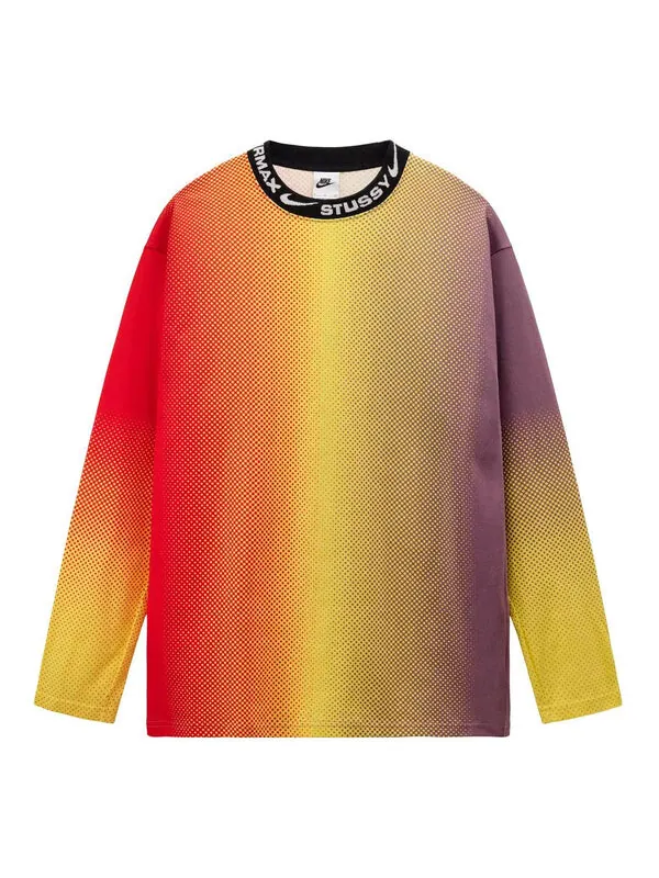 Толстовка x stussy fw22 nrg long-sleeve top 'multicolor' Nike — изображение 1 из 4, мульти
