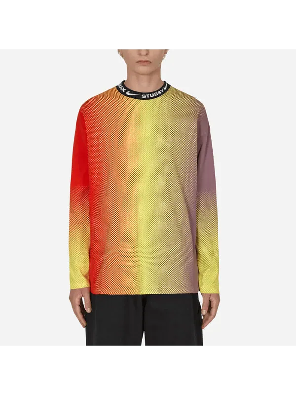 Толстовка x stussy fw22 nrg long-sleeve top 'multicolor' Nike — изображение 4 из 4, мульти
