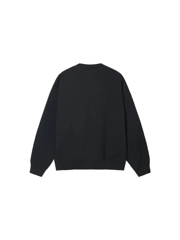 Толстовка Nike Wash Crew Fleece x Stussy (Asia Sizing) 'Black' — изображение 2 из 4, черный