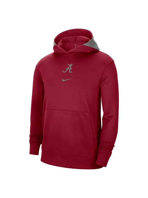 Толстовка alabama crimson tide spotlight basketball hoodie 'burgundy' Nike — изображение 1 из 2, бордовый