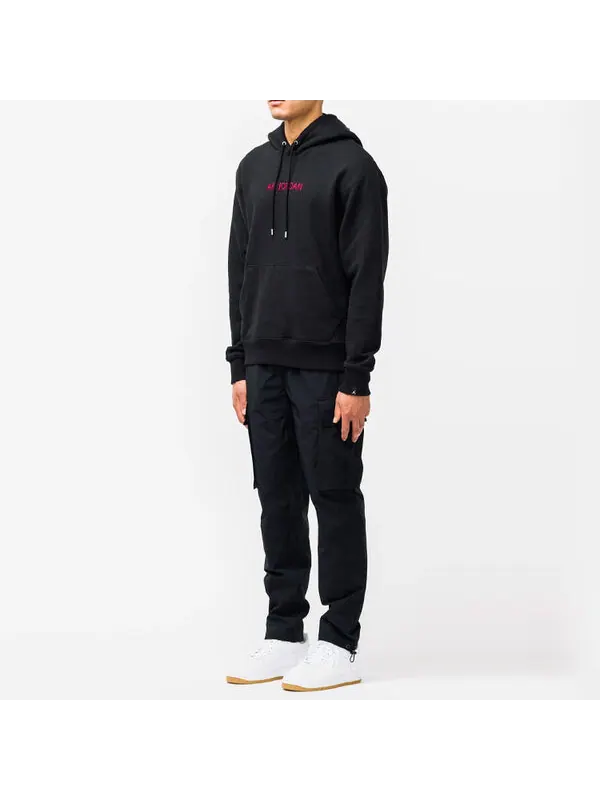 Толстовка Men's Air Jordan Logo Embroidered Sports Black — изображение 4 из 4, черный