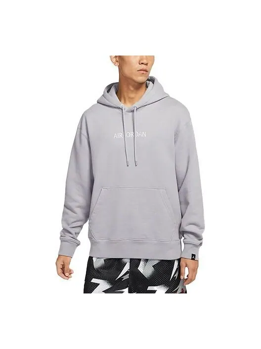 Толстовка Men's Air Jordan Solid Color Long Sleeves Light Grey White — изображение 1 из 3, мульти