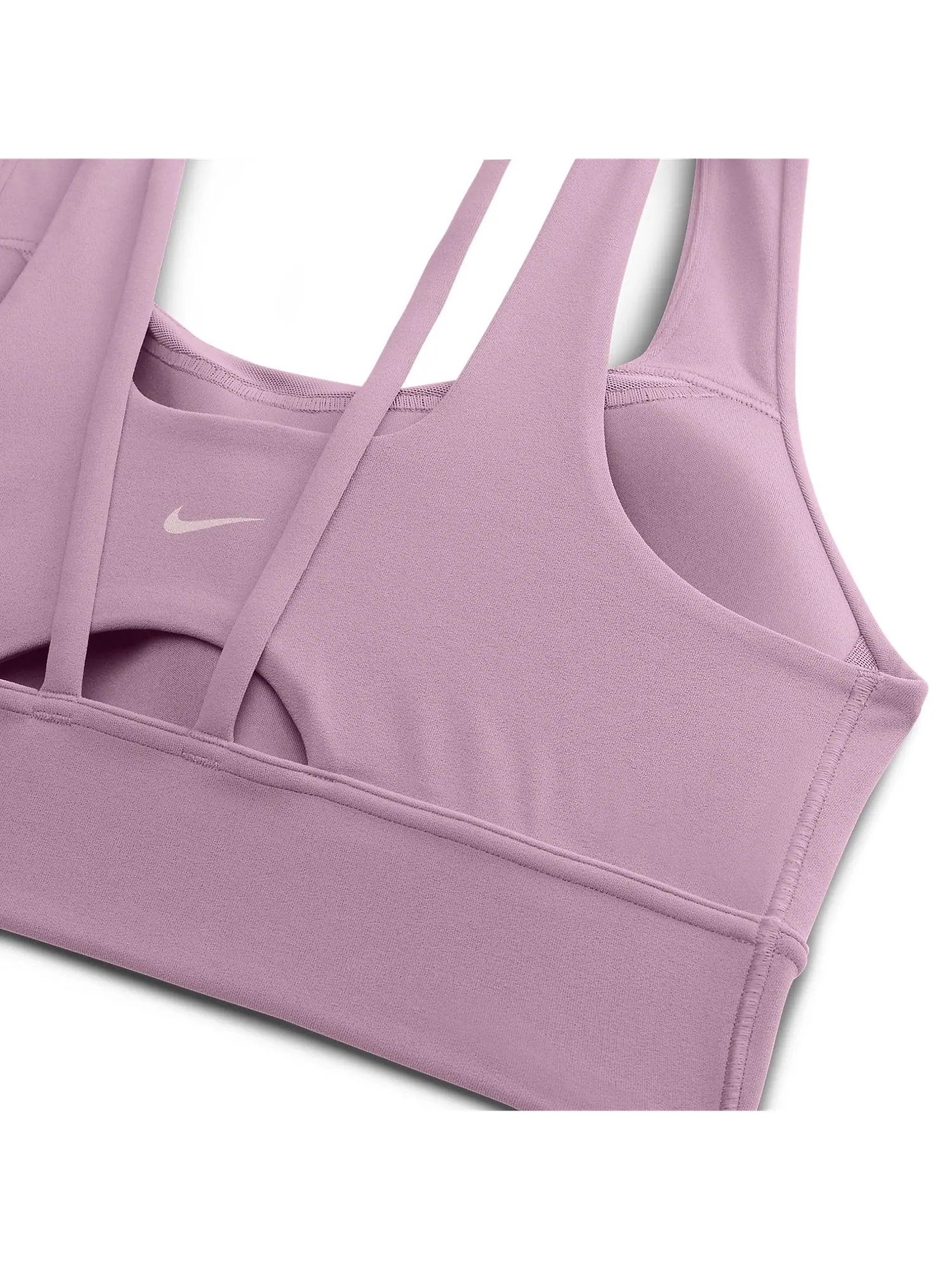 (WMNS) Спортивный бюстгальтер Nike Zenvy Longline Medium-Support Padded Sports Bra 'Violet Dust' — изображение 2 из 2