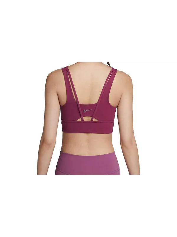 Топ dri fit alate ellipse спортивный бюстгальтер топ Nike — изображение 2 из 2, розовый/красный