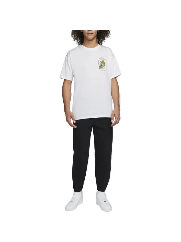 Футболка Nike NRG Tiger T-Shirt 'White' — изображение 4 из 4, белый/желтый