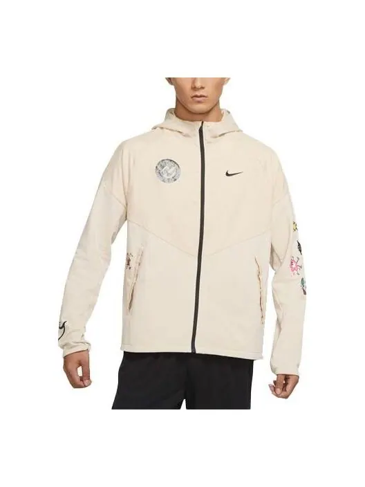 Куртка Nike Alphabet Cartoon Pattern Printing Athleisure Casual Sports Hooded Jacket Yellow — изображение 1 из 4, мульти