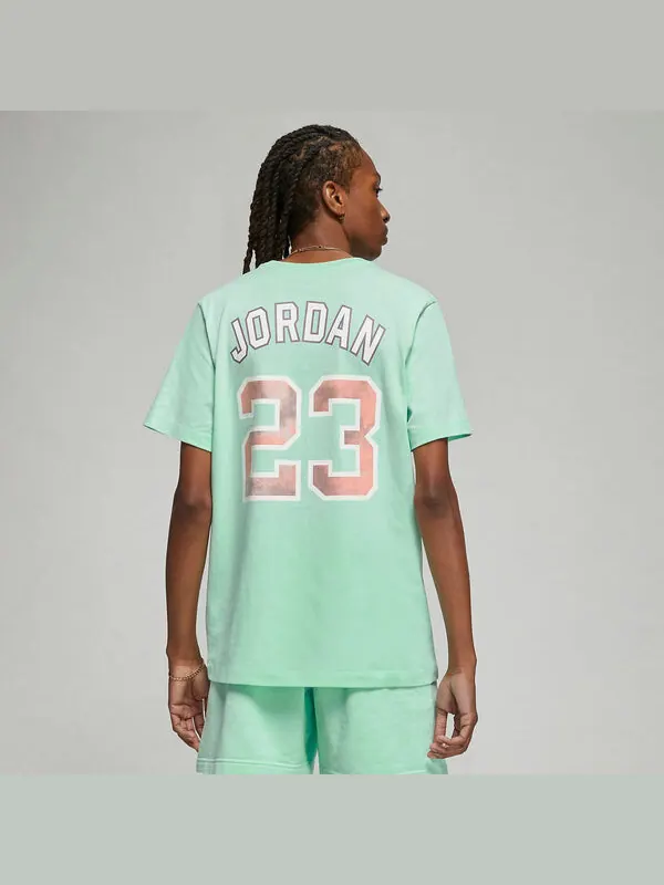 Футболка Air Jordan Sport DNA T-Shirt 'Green' — изображение 3 из 3, зеленый