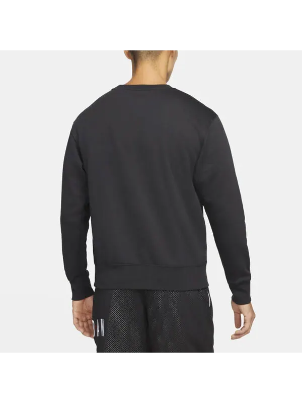 Толстовка Men's Air Jordan Athleisure Casual Sports Round Neck Pullover Black — изображение 4 из 4, черный