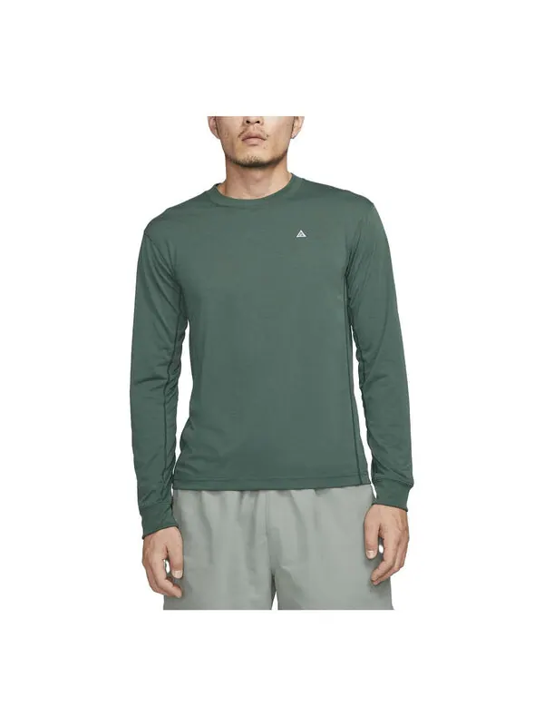 Футболка dri-fit acg goat rocks long-sleeve top ' faded spruce' Nike — изображение 1 из 4, черный/белый