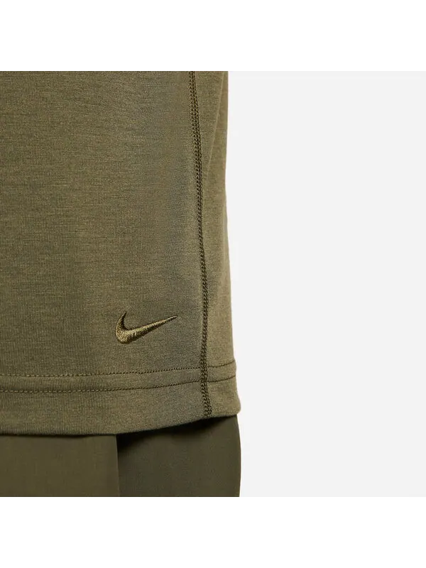 Футболка Dri Fit Acg Logo с длинным рукавом Nike — изображение 4 из 4, оливковый зеленый/белый