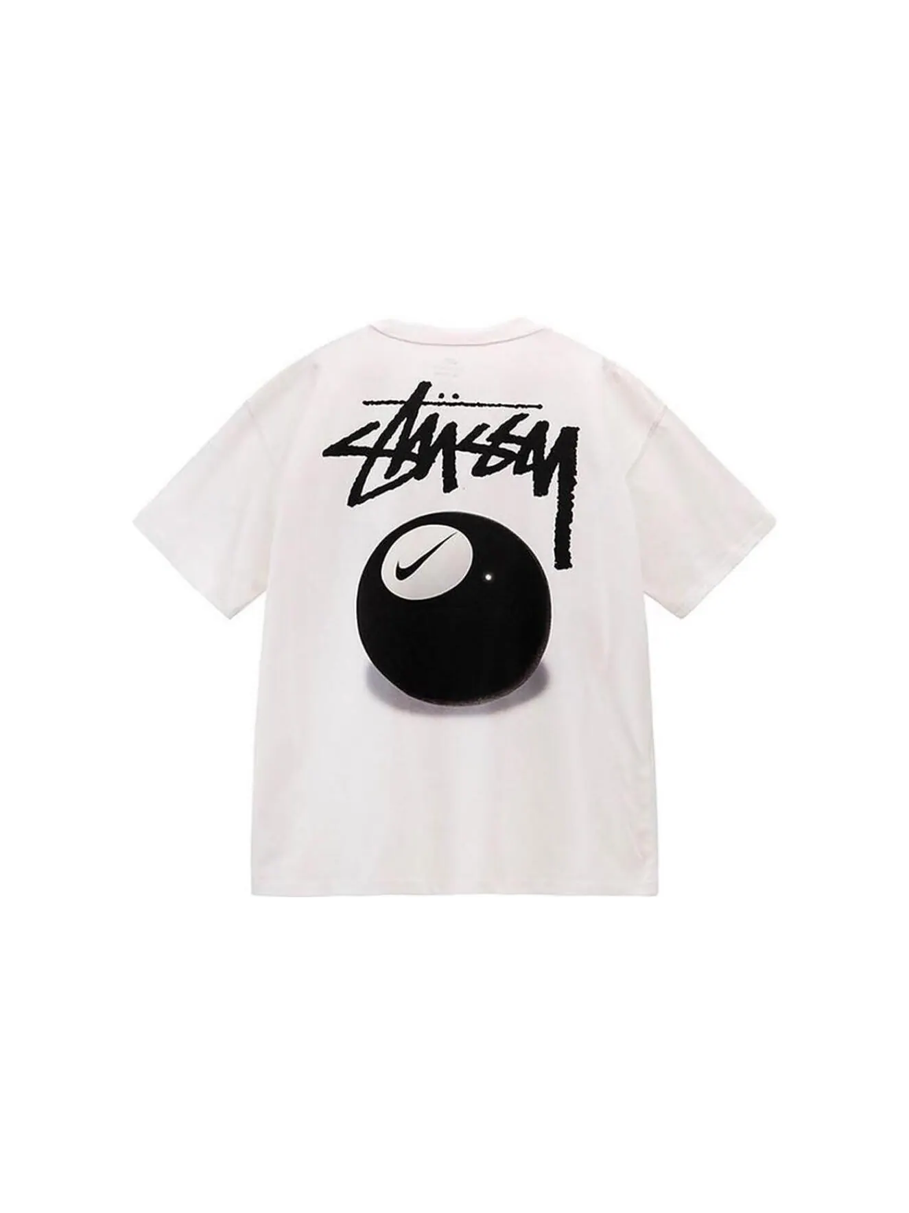 Футболка Nike x Stussy 8 Ball Asia Sizing — изображение 2 из 5, белый
