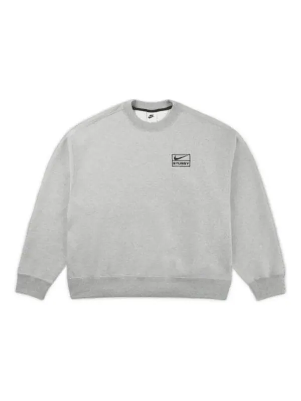 Рубашка x Stussy флисовый экипаж Nike — изображение 1 из 4, темный серый