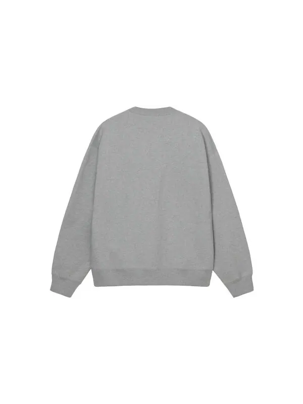 Толстовка Nike Fleece Crew Hoodie x Stussy — изображение 2 из 4, серый