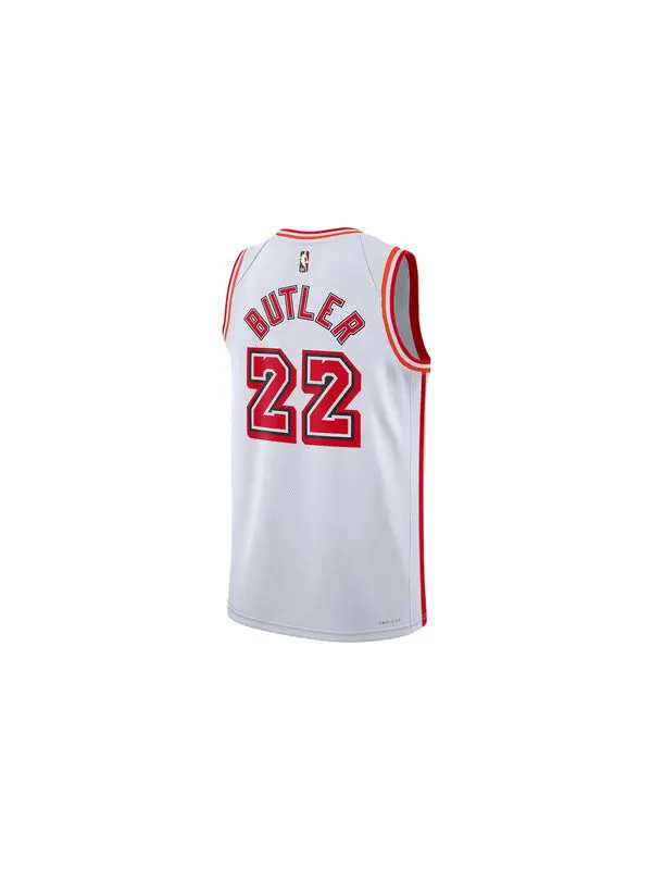 Майка Nike x NBA Miami Heat Jimmy Butler Jerseys 'White' — изображение 2 из 2, белый/мульти