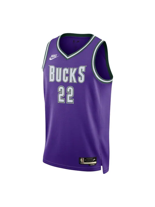 Футболка x nba milwaukee bucks hardwood classics swingman джерси Nike — изображение 1 из 2, фиолетовый/бежевый