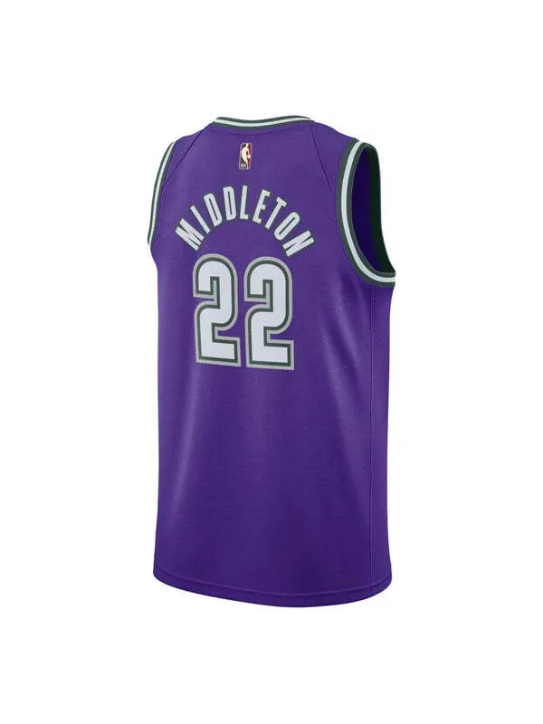 Футболка x nba milwaukee bucks hardwood classics swingman джерси Nike — изображение 2 из 2, фиолетовый/бежевый