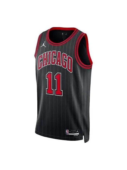 Майка Air Jordan x NBA DRI-FIT Chicago Bulls DeMar DeRozan Jerseys 'Black' — изображение 1 из 1, черный/мульти