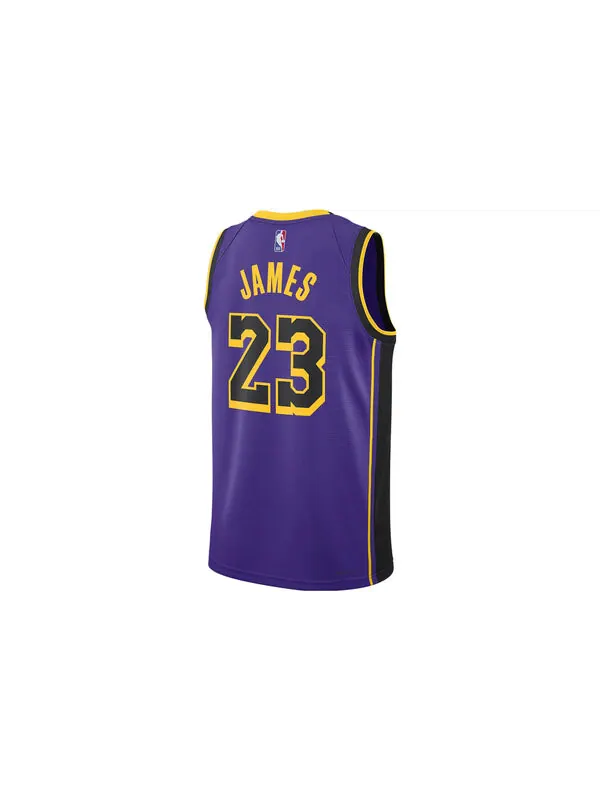 Футболка x nba los angeles lakers statement edition свитер swingman Air Jordan — изображение 2 из 2, фиолетовый/желтый